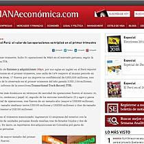M&A en el Per: el valor de las operaciones se triplic en el primer trimestre